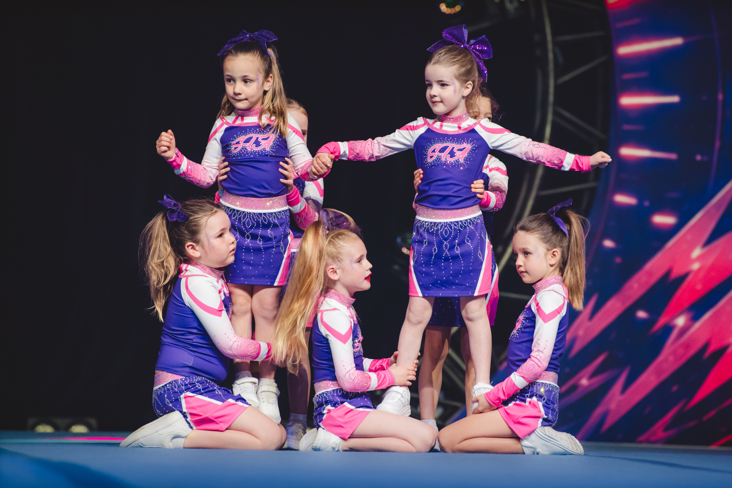 STA athletes beginning their cheerleading journey